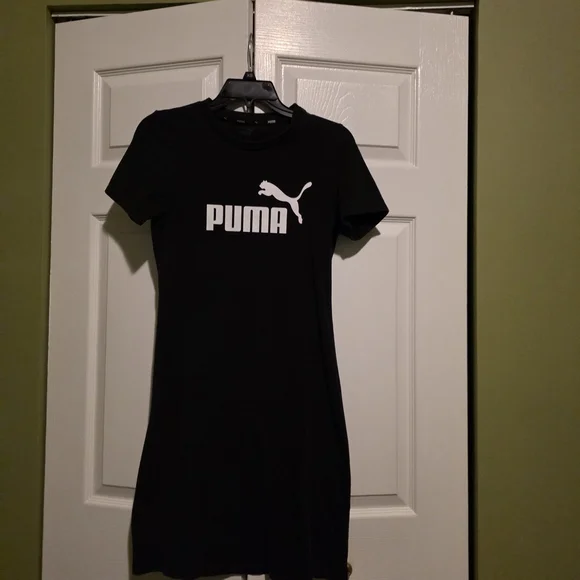 PUMA Women's Black T-Shirt Dress - Picture 3 of 7